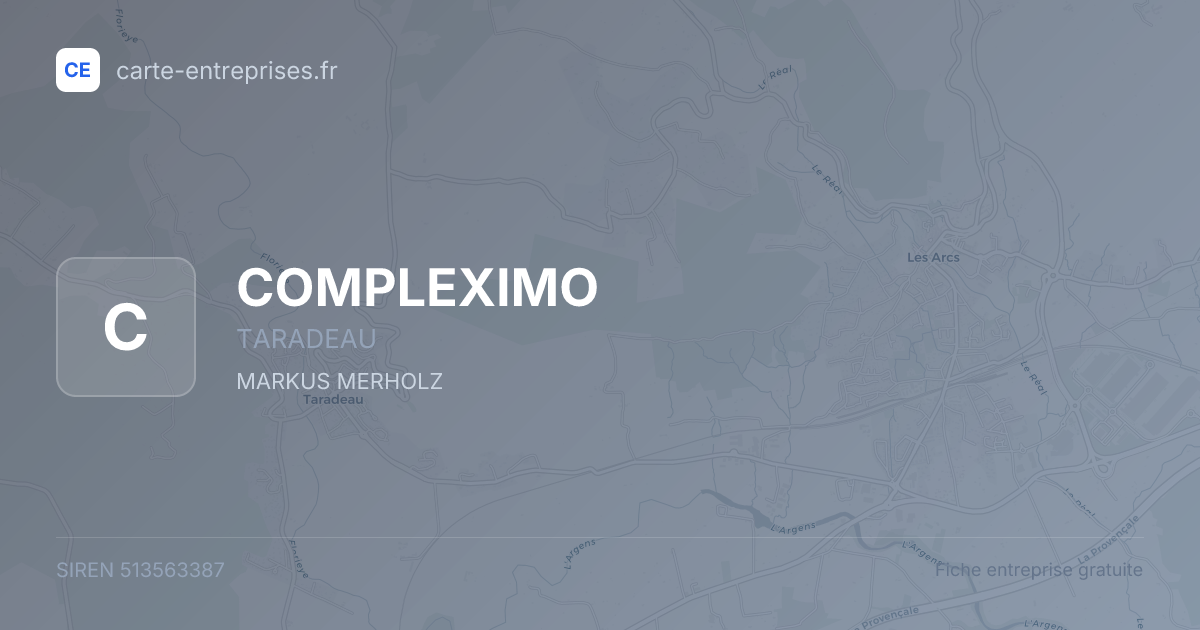 COMPLEXIMO — 513563387 — fiche entreprise