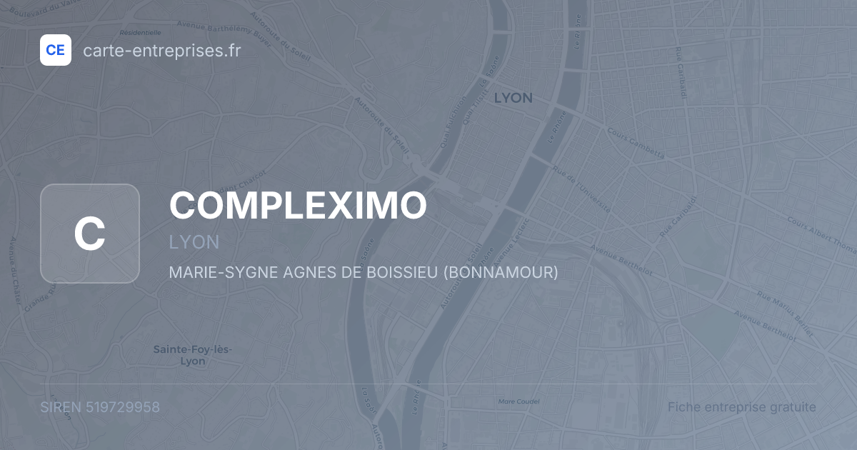 COMPLEXIMO — 519729958 — fiche entreprise