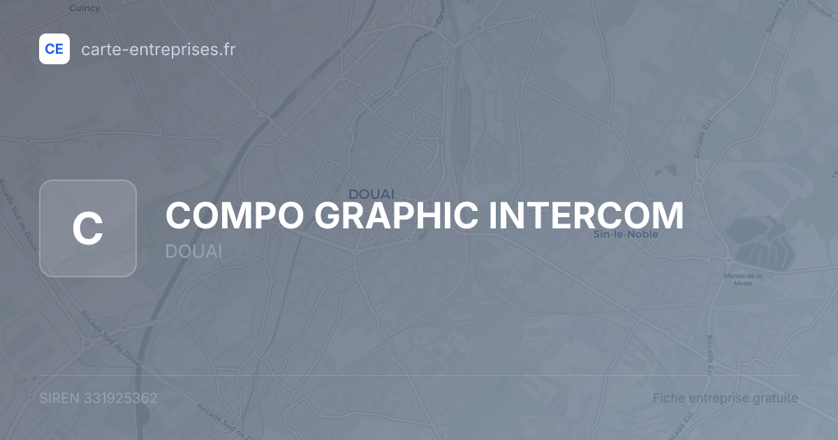 COMPO GRAPHIC INTERCOM — 331925362 — fiche entreprise