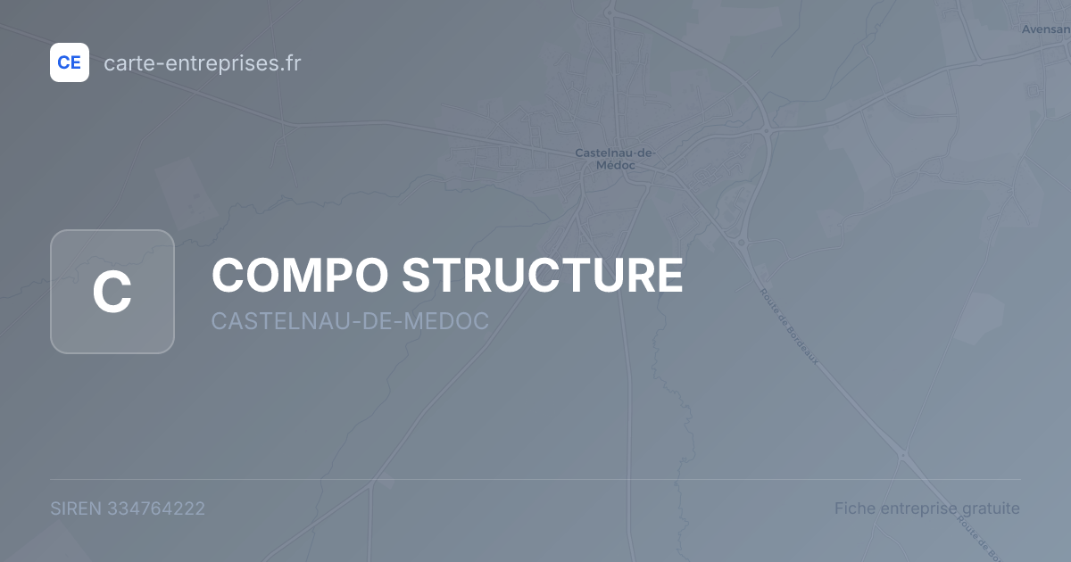 COMPO STRUCTURE — 334764222 — fiche entreprise