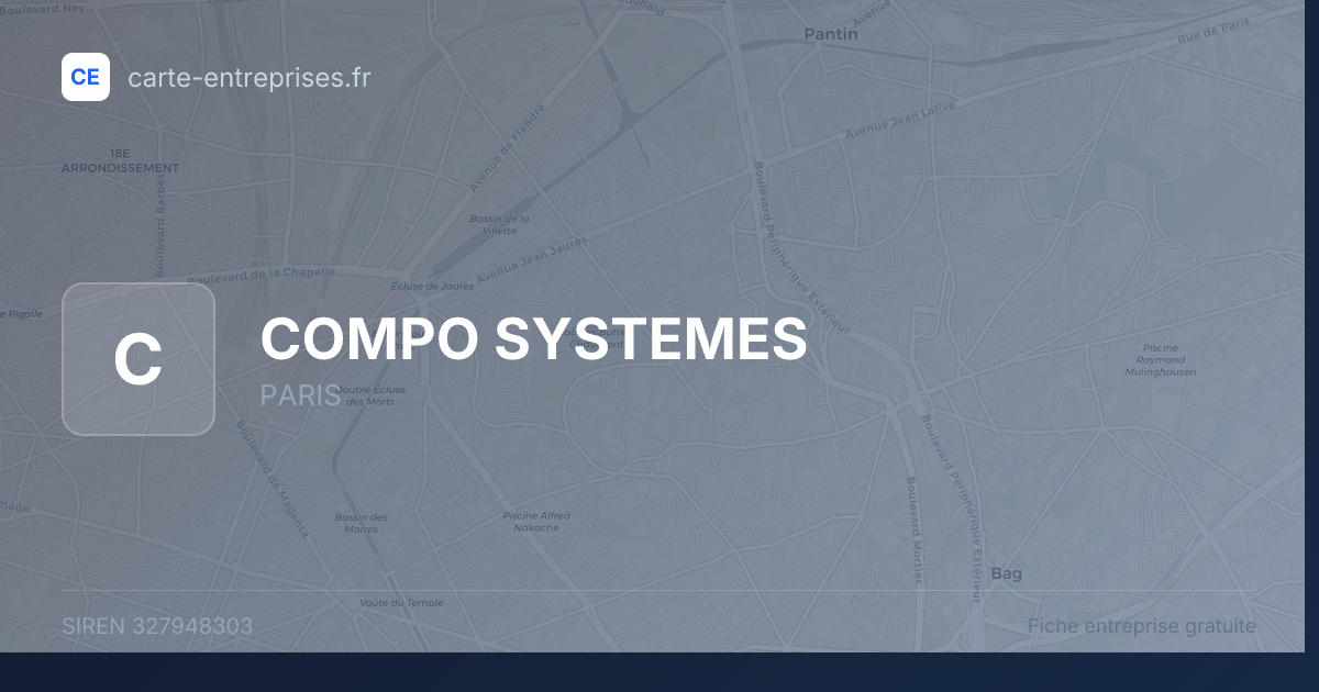 COMPO SYSTEMES — 327948303 — fiche entreprise
