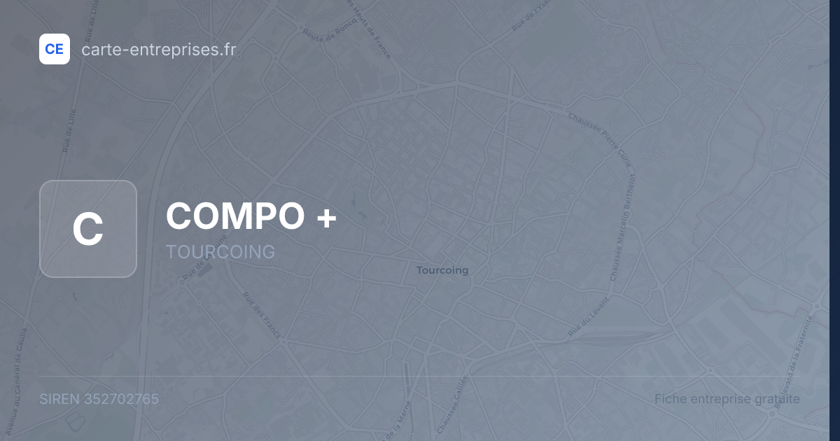 COMPO + — 352702765 — fiche entreprise