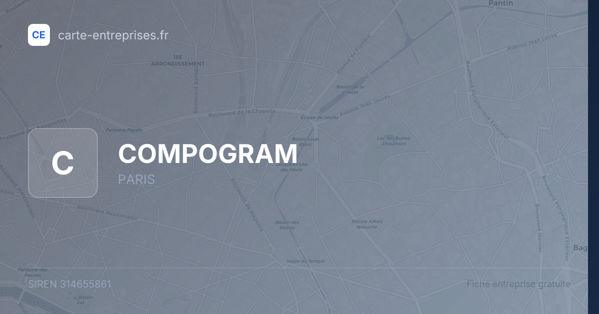 COMPOGRAM — 314655861 — fiche entreprise