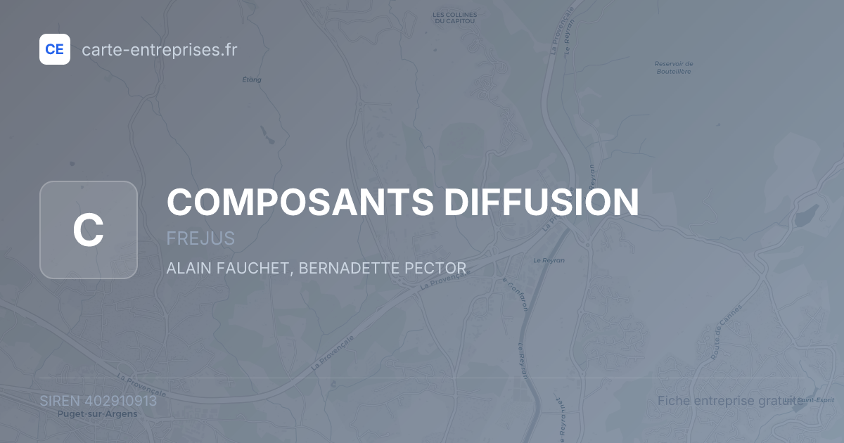 COMPOSANTS DIFFUSION — 402910913 — fiche entreprise