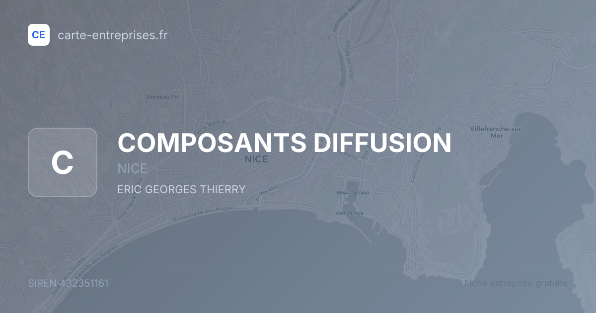 COMPOSANTS DIFFUSION — 432351161 — fiche entreprise