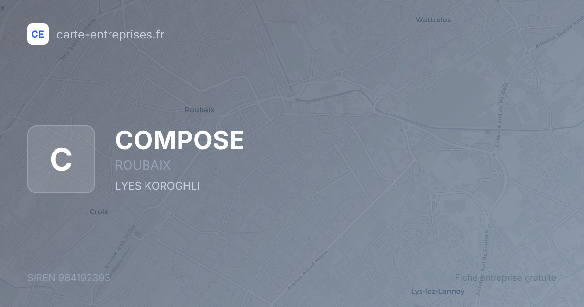 COMPOSE — 984192393 — fiche entreprise