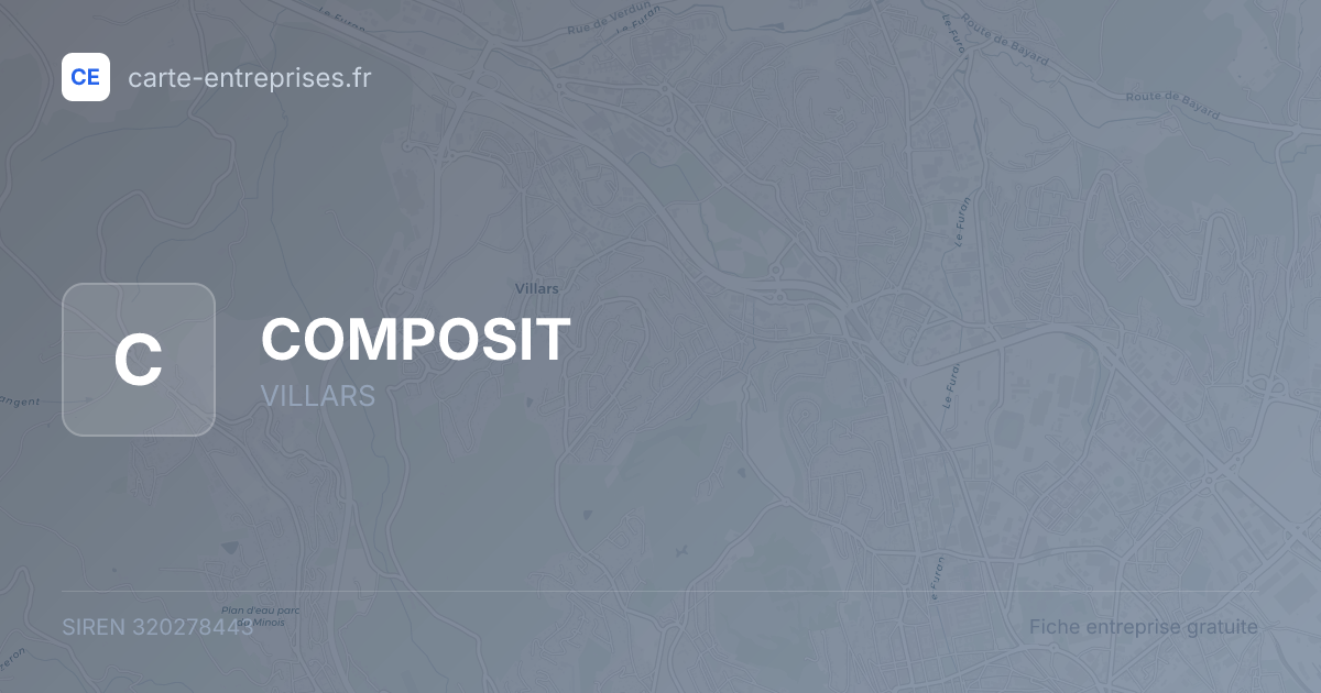 COMPOSIT — 320278443 — fiche entreprise