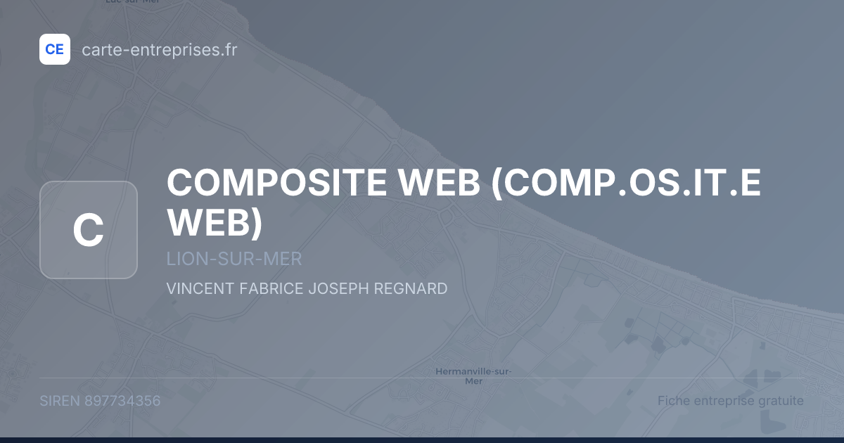 COMPOSITE WEB (COMP.OS.IT.E WEB) — 897734356 — fiche entreprise