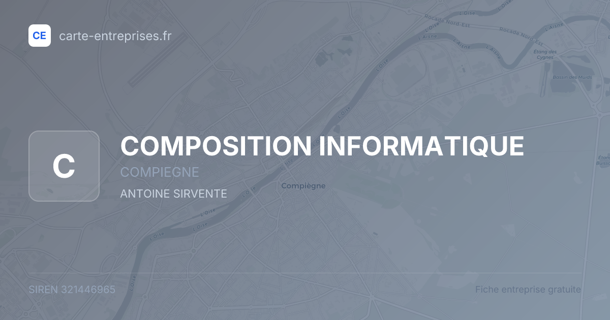 COMPOSITION INFORMATIQUE — 321446965 — fiche entreprise