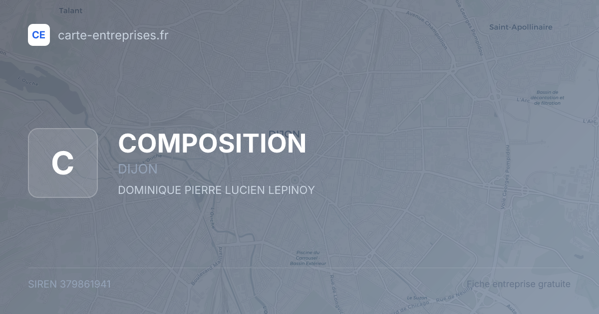 COMPOSITION — 379861941 — fiche entreprise