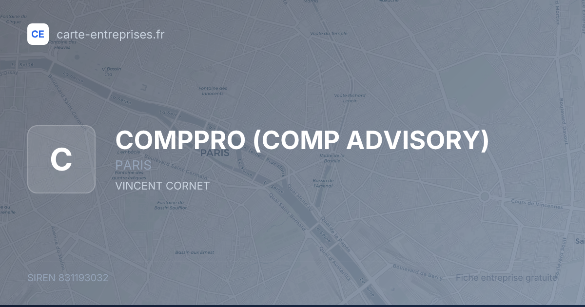 COMPPRO (COMP ADVISORY) — 831193032 — fiche entreprise