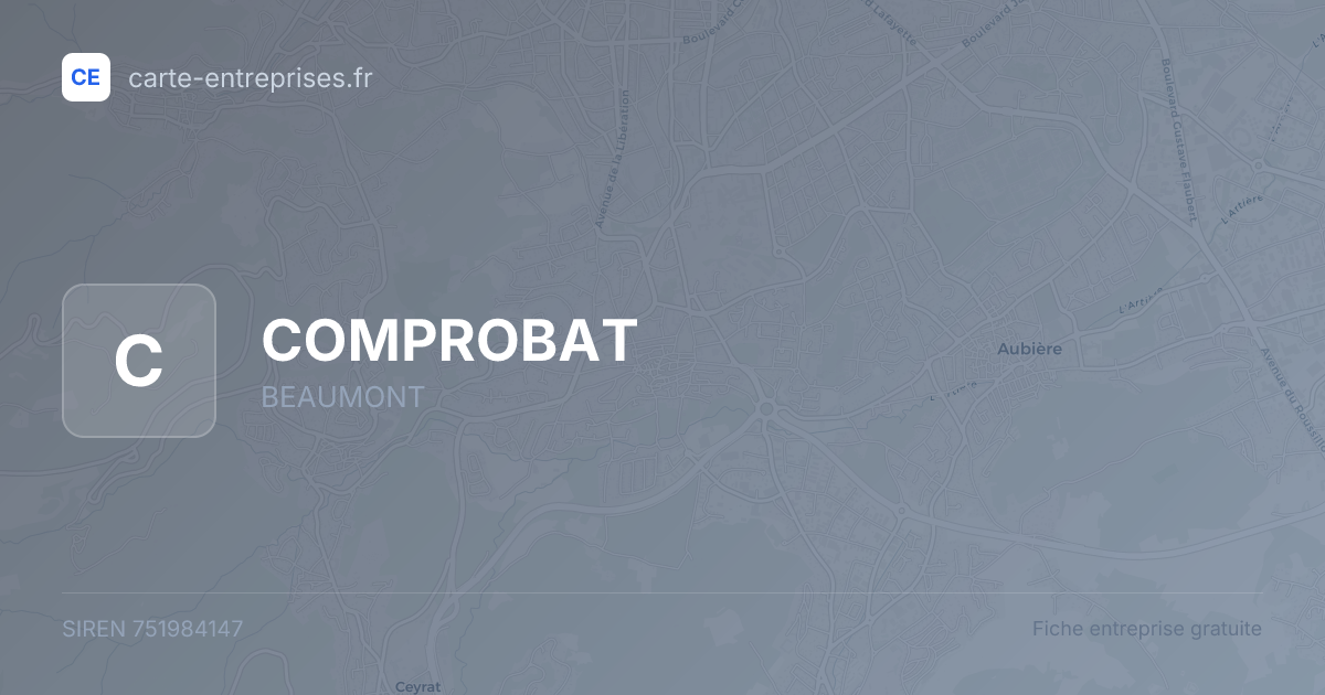 COMPROBAT — 751984147 — fiche entreprise