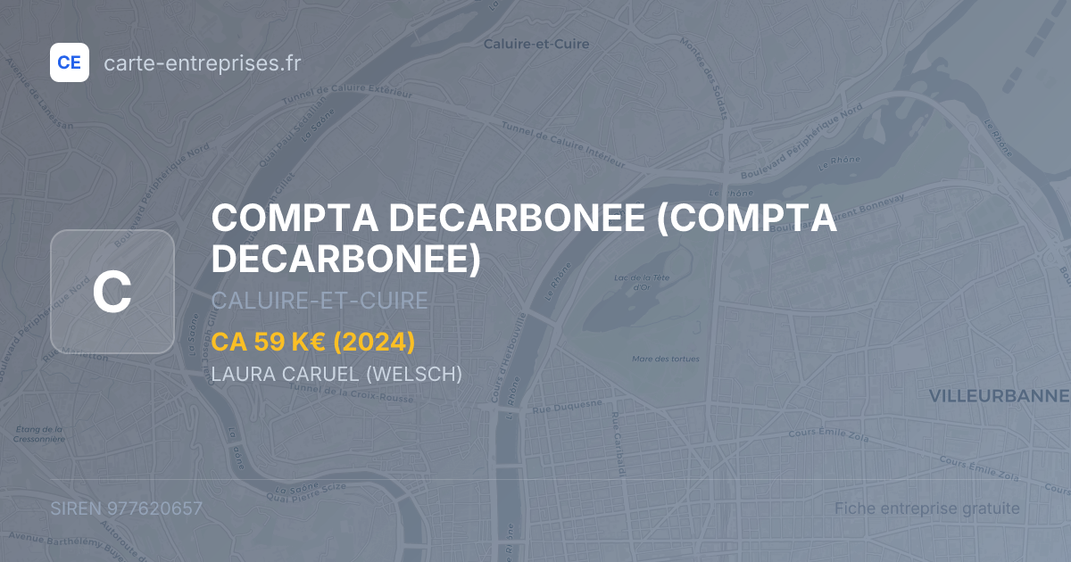 COMPTA DECARBONEE — 977620657 — fiche entreprise