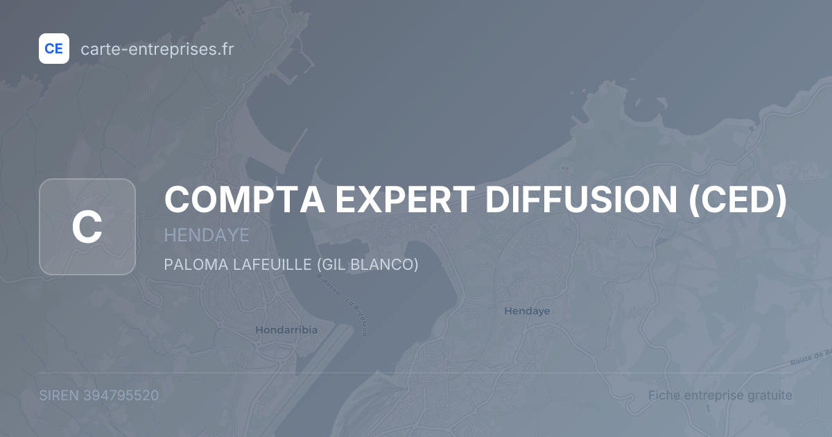 COMPTA EXPERT DIFFUSION (CED) — 394795520 — fiche entreprise