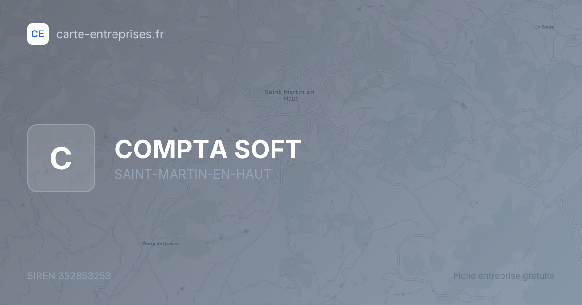 COMPTA SOFT — 352853253 — fiche entreprise