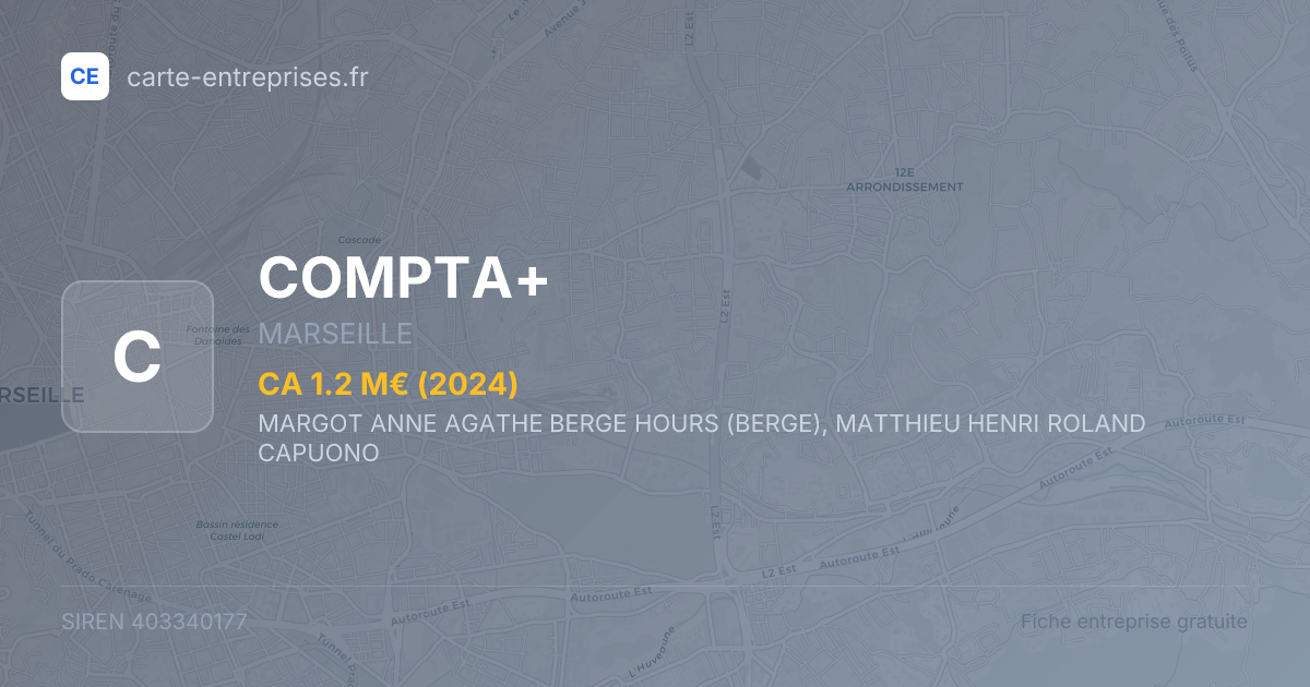 COMPTA+ — 403340177 — fiche entreprise
