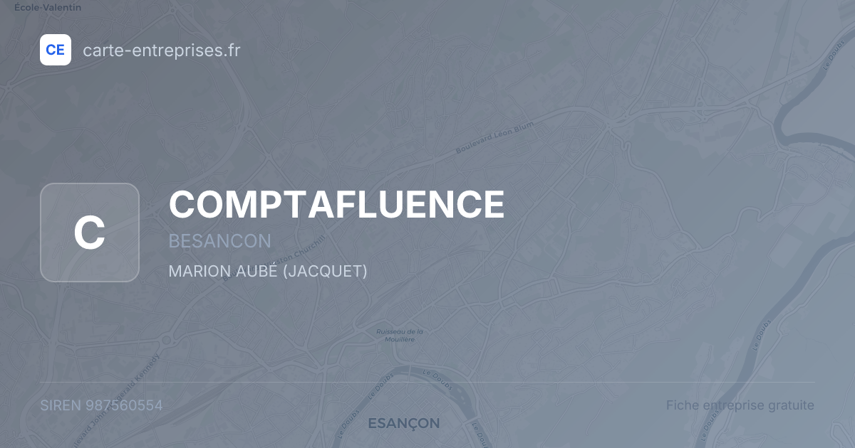 COMPTAFLUENCE — 987560554 — fiche entreprise