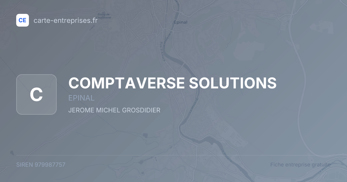 COMPTAVERSE SOLUTIONS — 979987757 — fiche entreprise