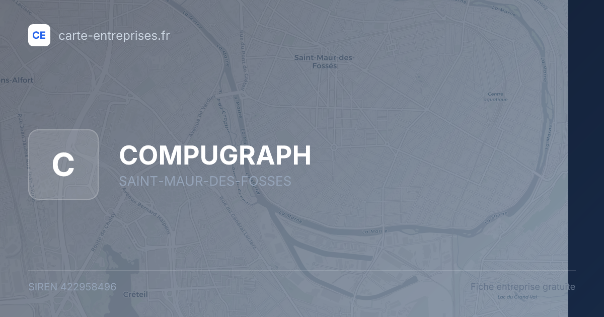COMPUGRAPH — 422958496 — fiche entreprise