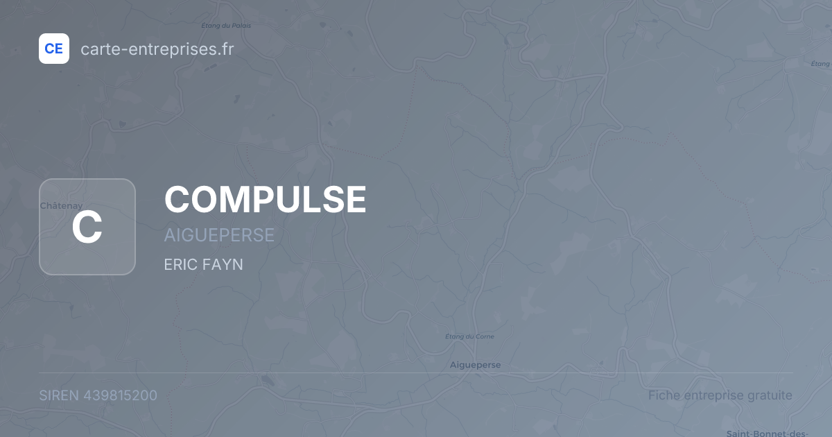 COMPULSE — 439815200 — fiche entreprise