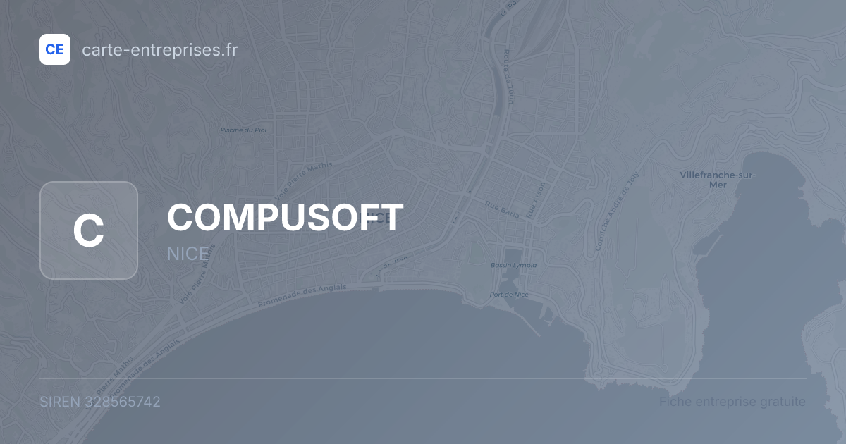 COMPUSOFT — 328565742 — fiche entreprise
