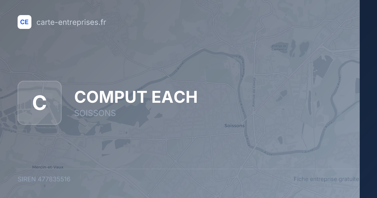 COMPUT EACH — 477835516 — fiche entreprise