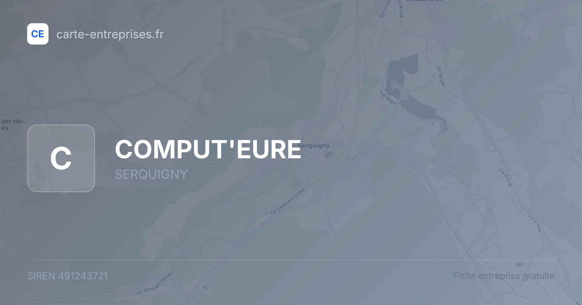 COMPUT'EURE — 491243721 — fiche entreprise