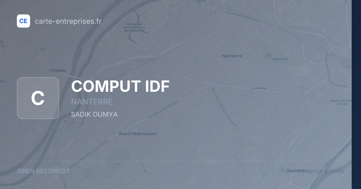 COMPUT IDF — 982389033 — fiche entreprise