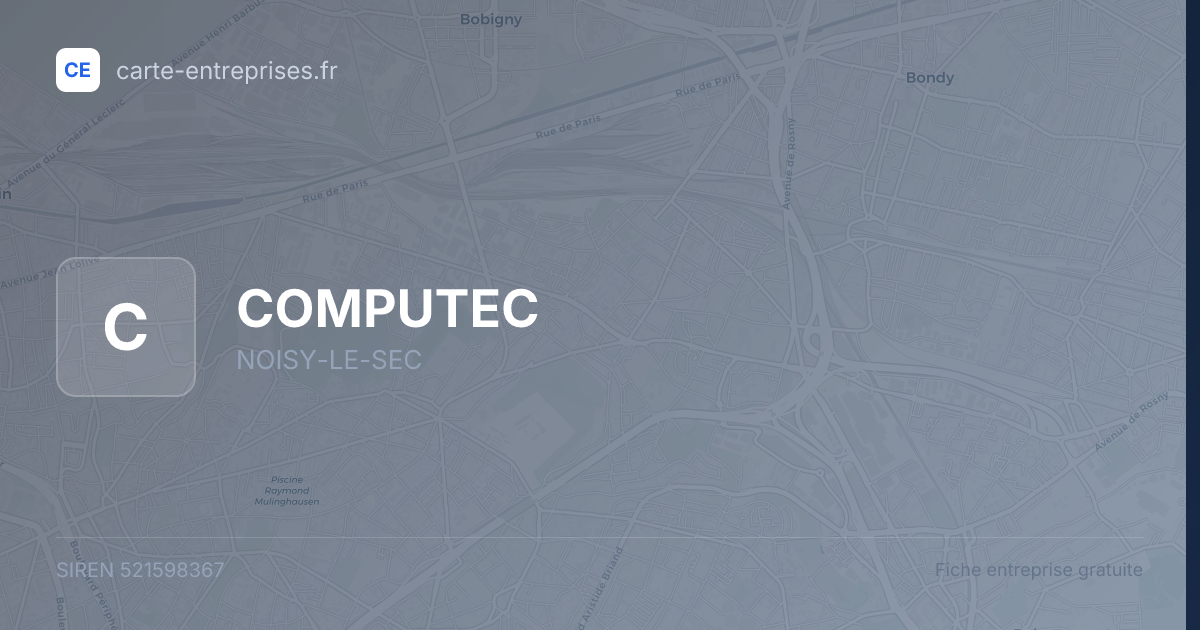 COMPUTEC — 521598367 — fiche entreprise
