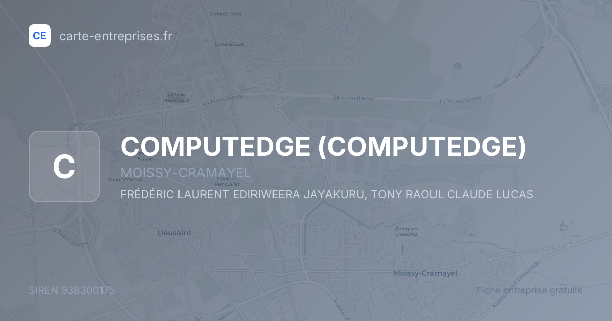COMPUTEDGE — 938300175 — fiche entreprise