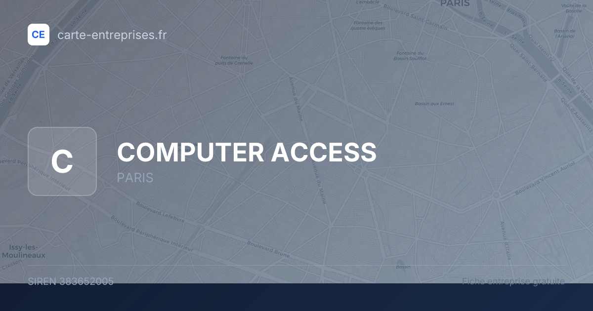 COMPUTER ACCESS — 383652005 — fiche entreprise