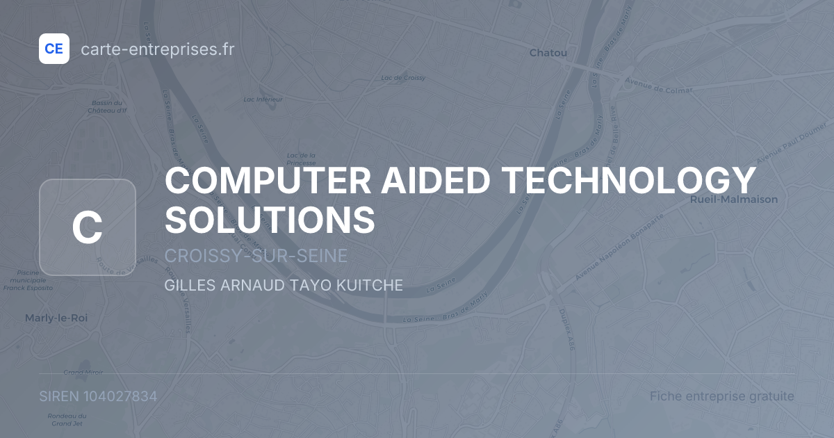COMPUTER AIDED TECHNOLOGY SOLUTIONS — 104027834 — fiche entreprise