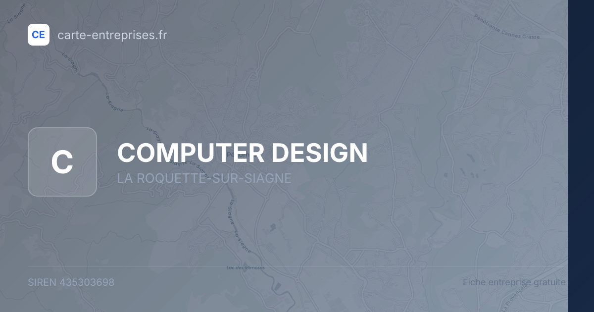 COMPUTER DESIGN — 435303698 — fiche entreprise