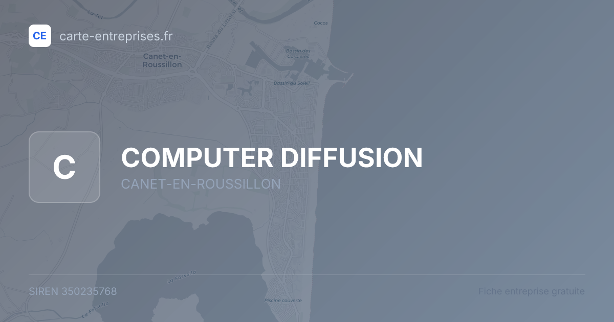 COMPUTER DIFFUSION — 350235768 — fiche entreprise