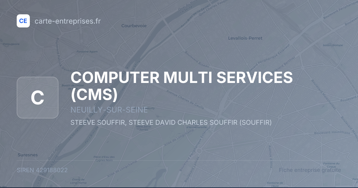 COMPUTER MULTI SERVICES (CMS) — 429188022 — fiche entreprise