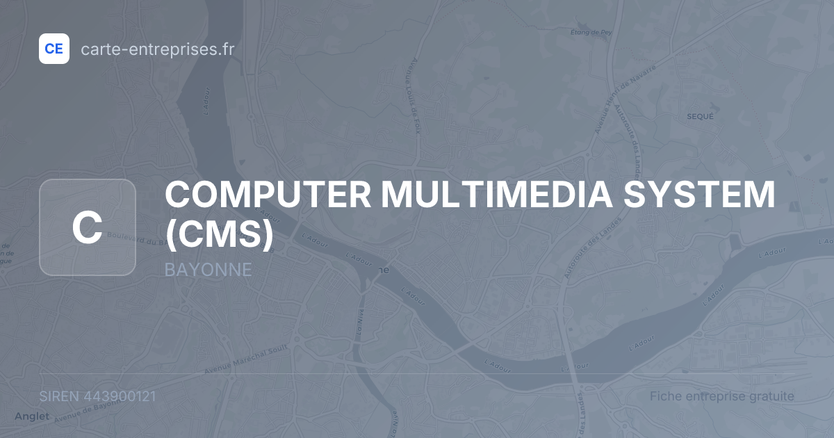 COMPUTER MULTIMEDIA SYSTEM (CMS) — 443900121 — fiche entreprise