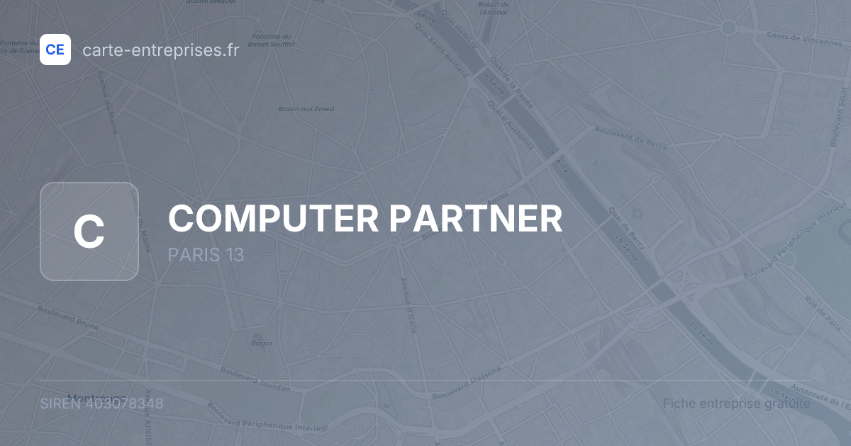 COMPUTER PARTNER — 403078348 — fiche entreprise