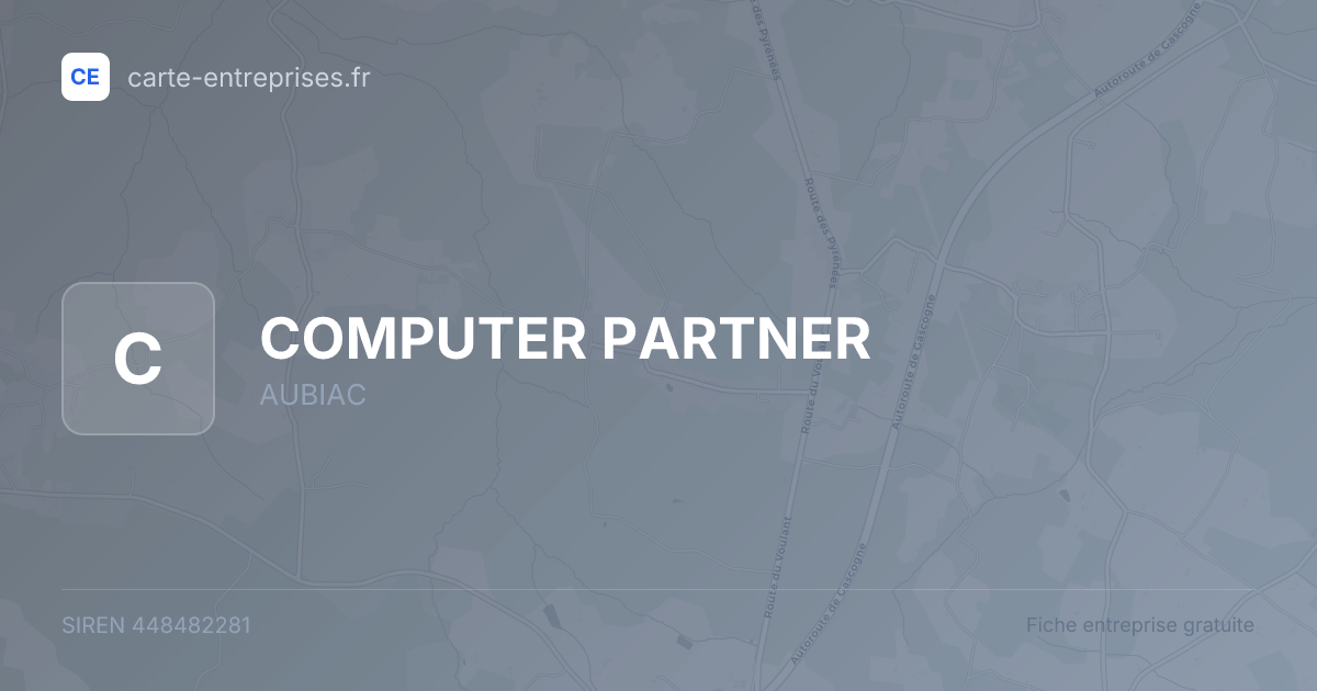 COMPUTER PARTNER — 448482281 — fiche entreprise