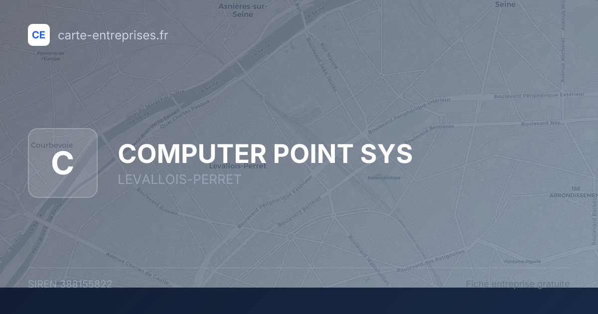 COMPUTER POINT SYS — 388155822 — fiche entreprise