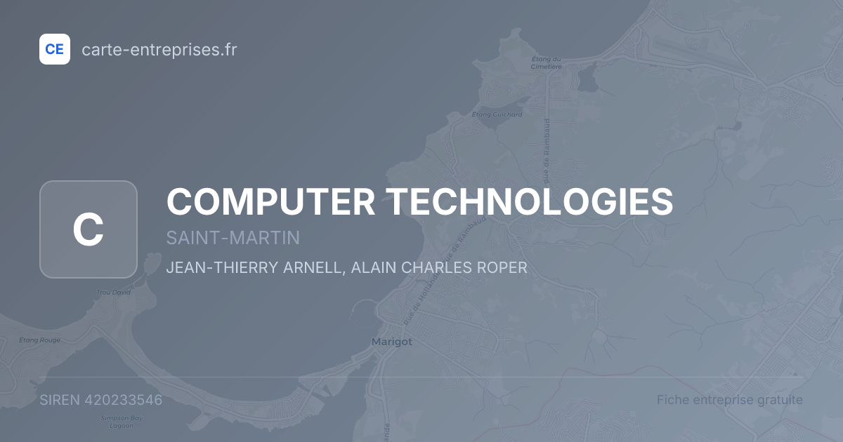 COMPUTER TECHNOLOGIES — 420233546 — fiche entreprise