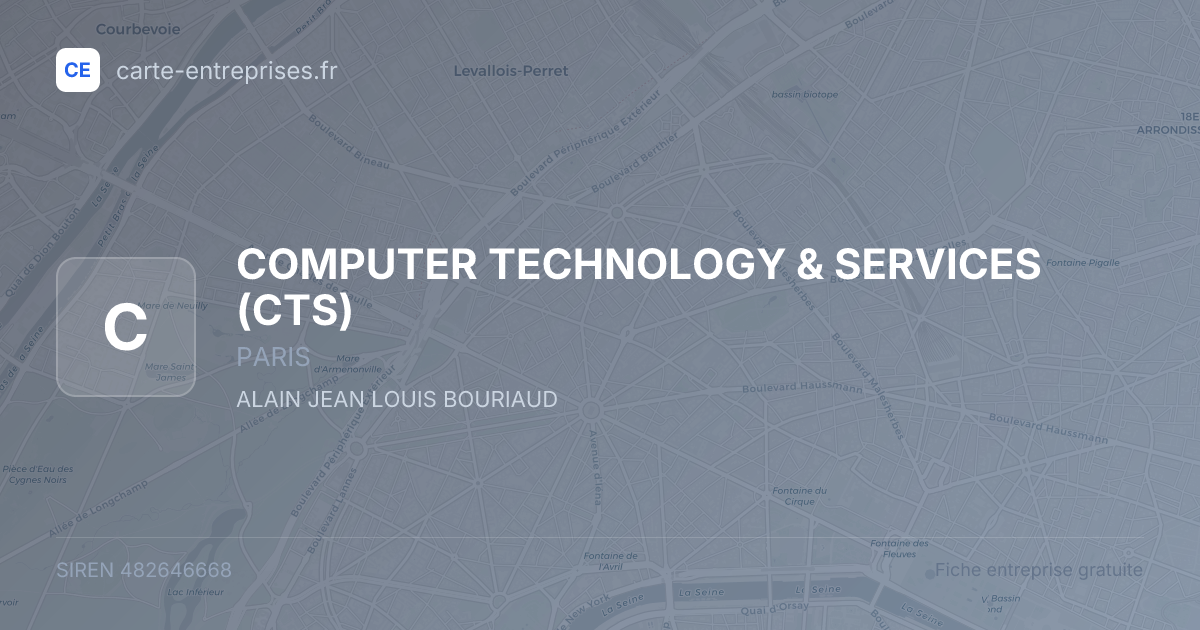 COMPUTER TECHNOLOGY & SERVICES (CTS) — 482646668 — fiche entreprise