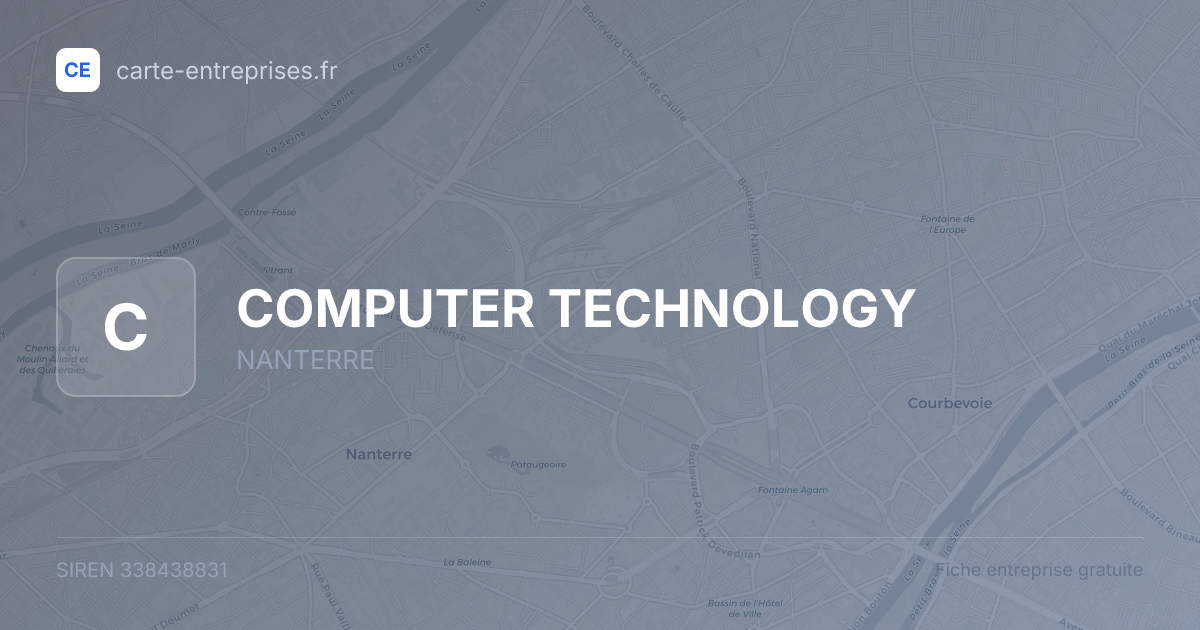COMPUTER TECHNOLOGY — 338438831 — fiche entreprise
