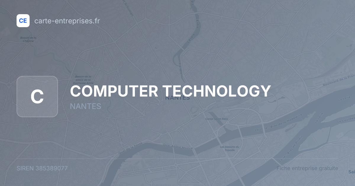 COMPUTER TECHNOLOGY — 385389077 — fiche entreprise