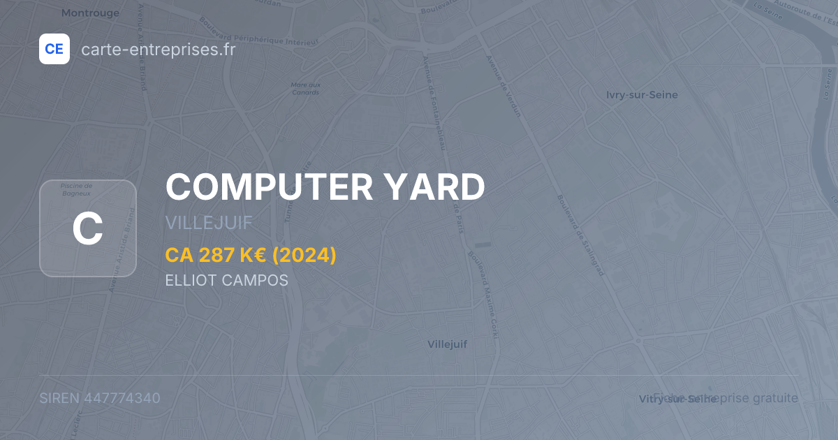COMPUTER YARD — 447774340 — fiche entreprise