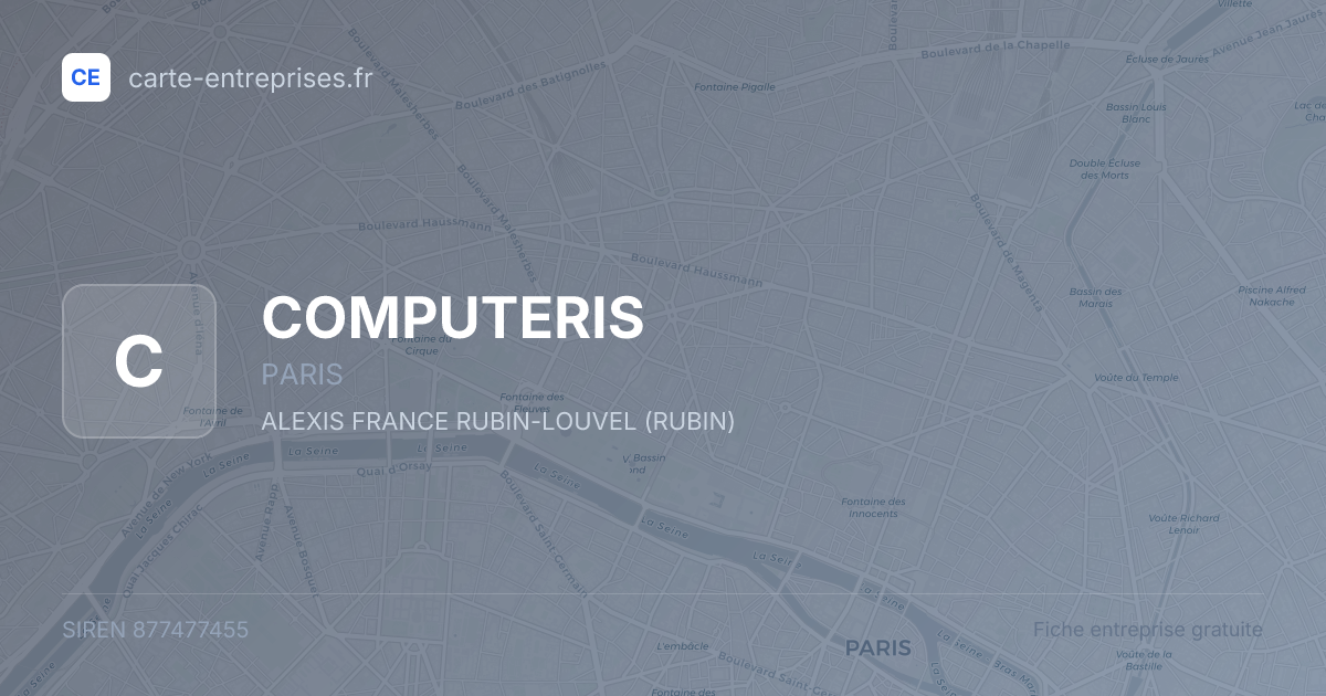 COMPUTERIS — 877477455 — fiche entreprise