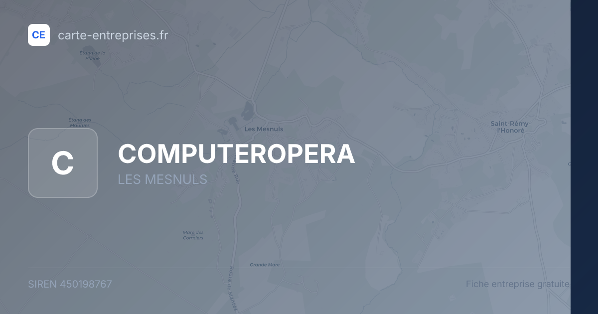 COMPUTEROPERA — 450198767 — fiche entreprise