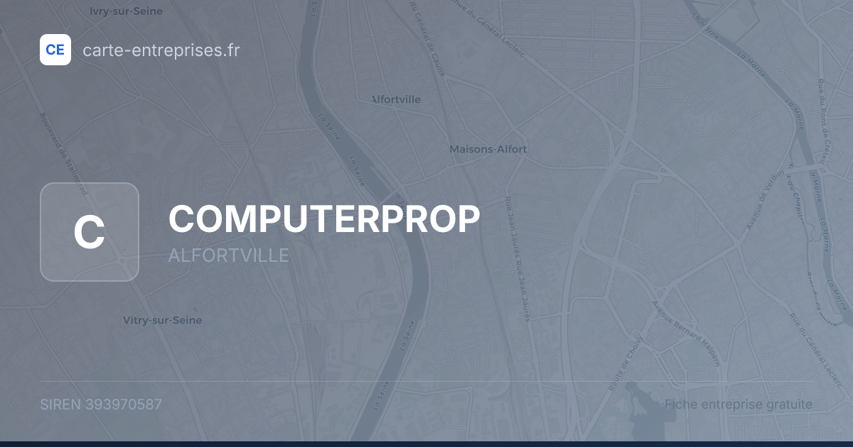 COMPUTERPROP — 393970587 — fiche entreprise