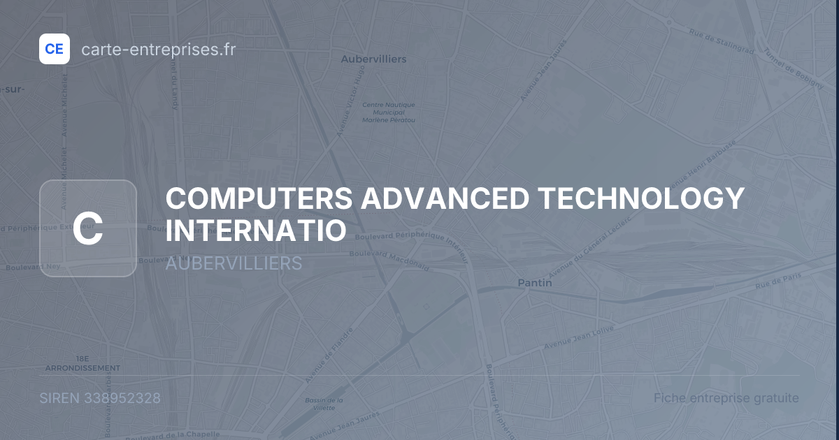 COMPUTERS ADVANCED TECHNOLOGY INTERNATIO — 338952328 — fiche entreprise