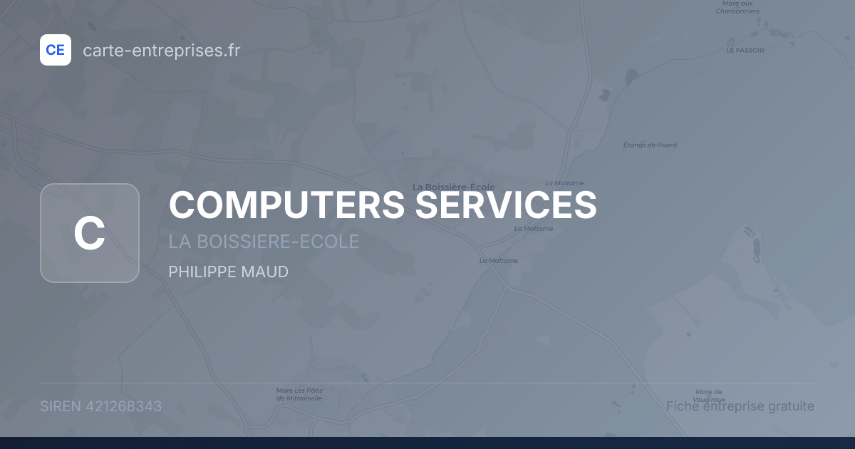 COMPUTERS SERVICES — 421268343 — fiche entreprise
