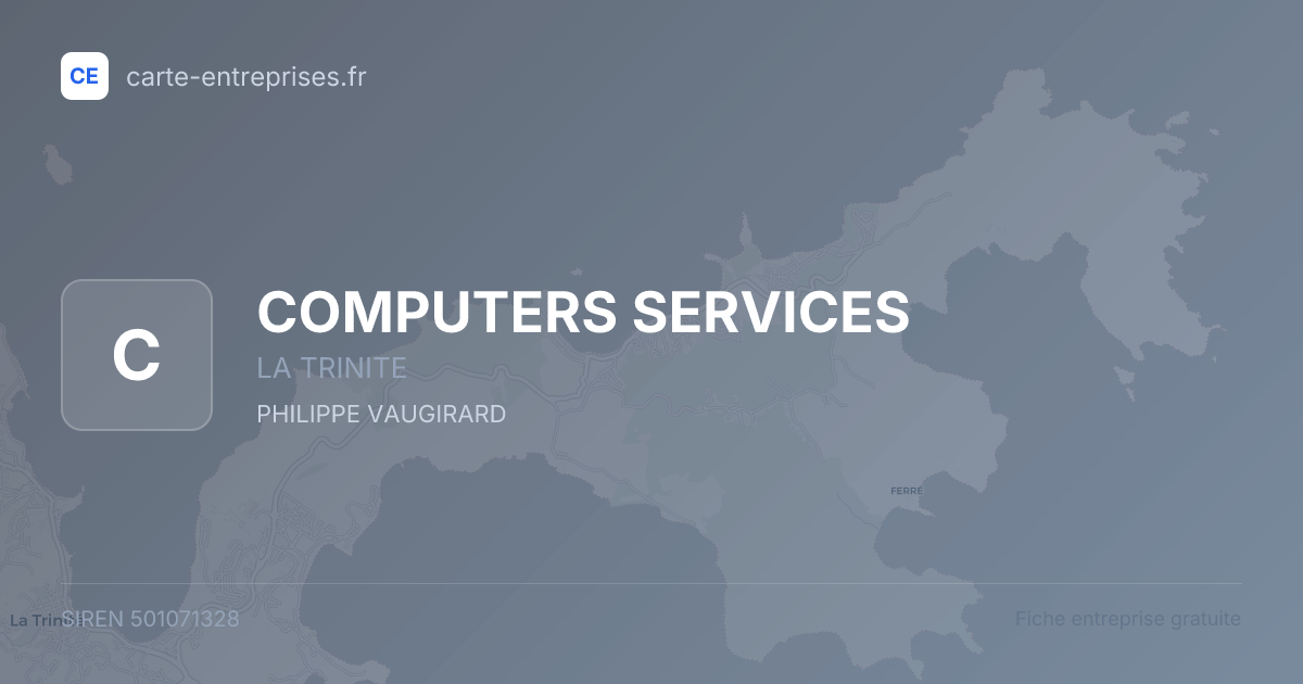 COMPUTERS SERVICES — 501071328 — fiche entreprise